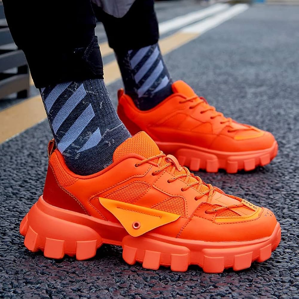 orange sneakers