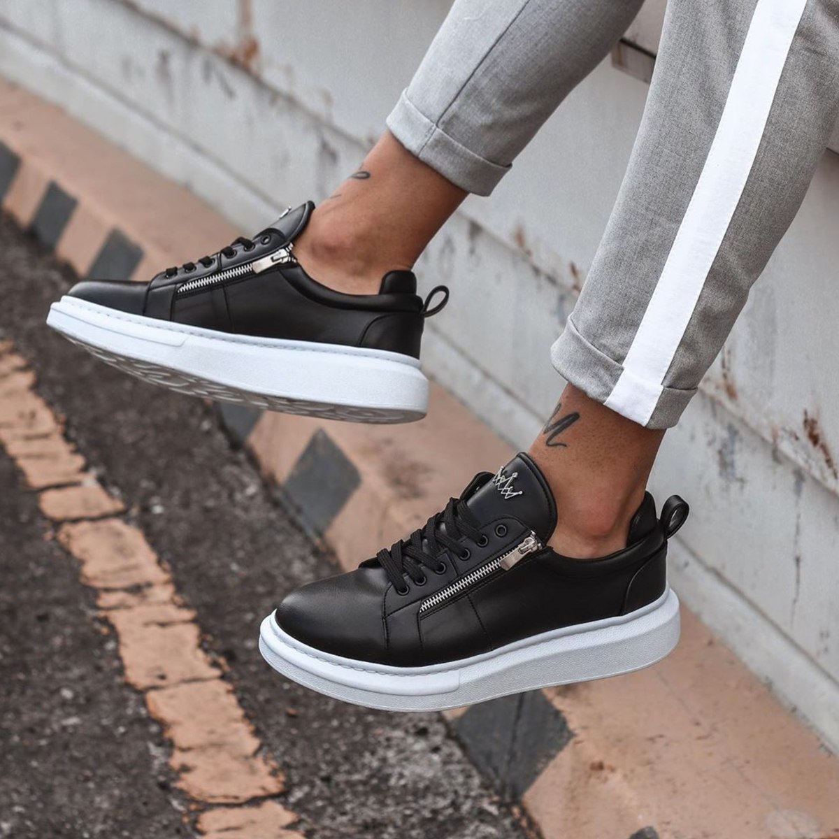 Black and White Sneakers