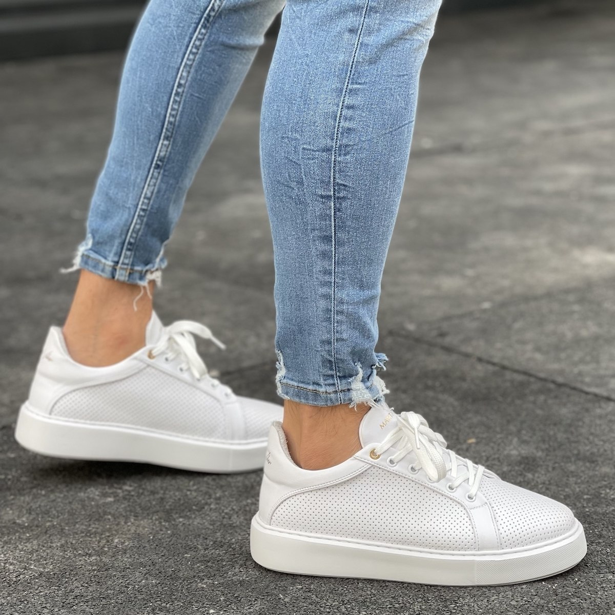 white designer sneakers