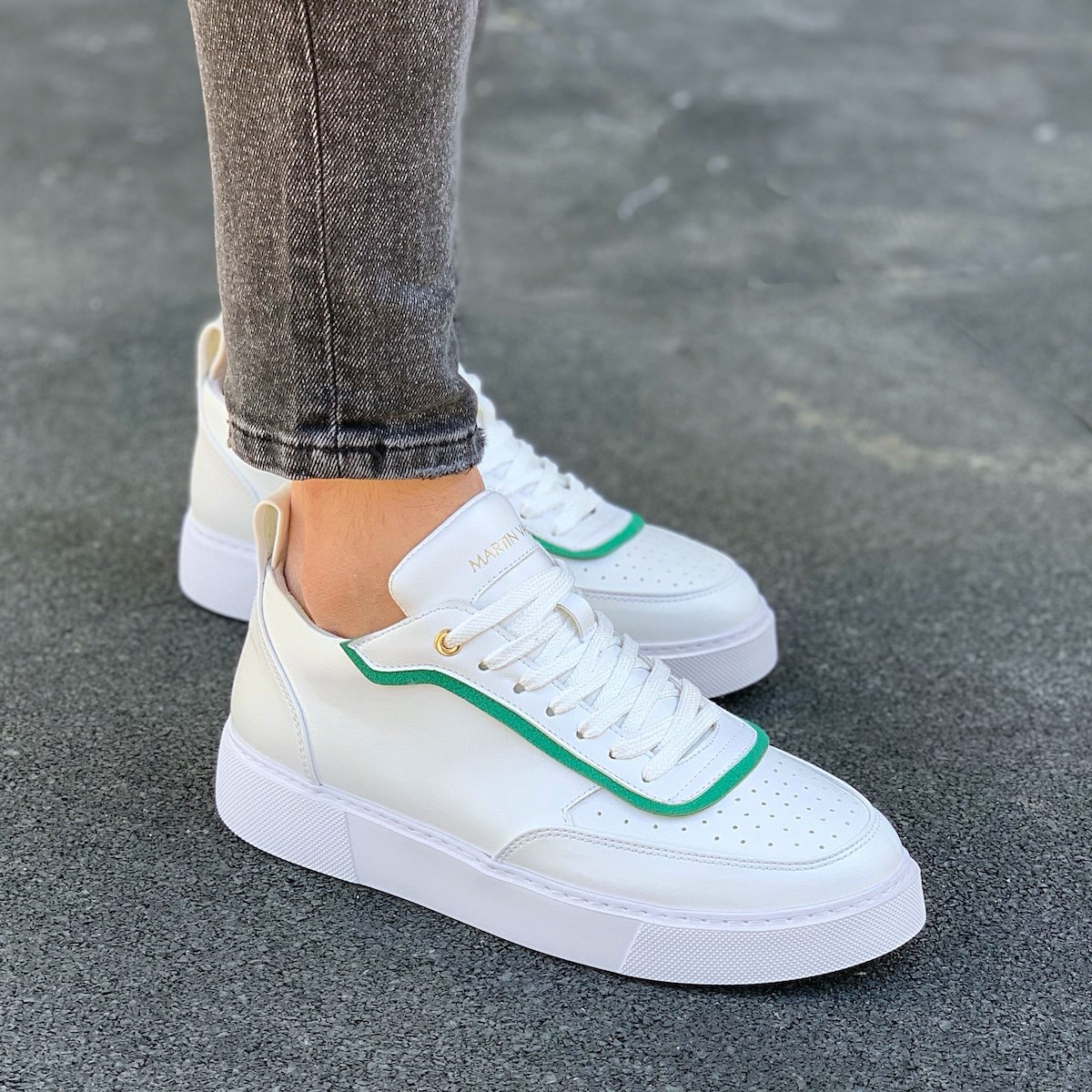 white designer sneakers