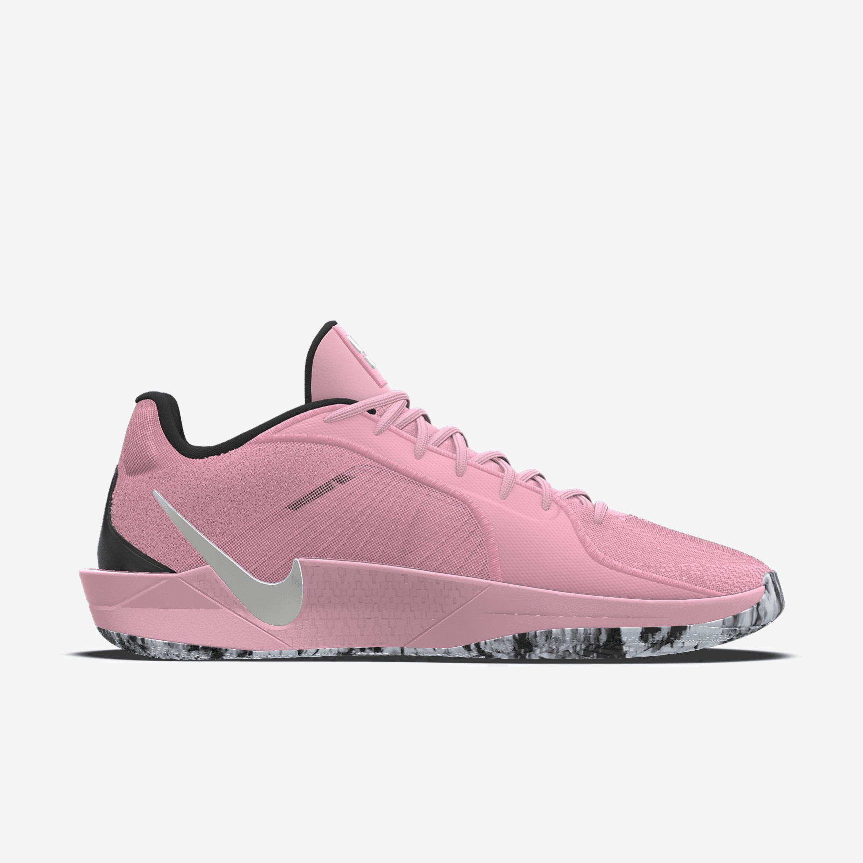 pink basketball shoes