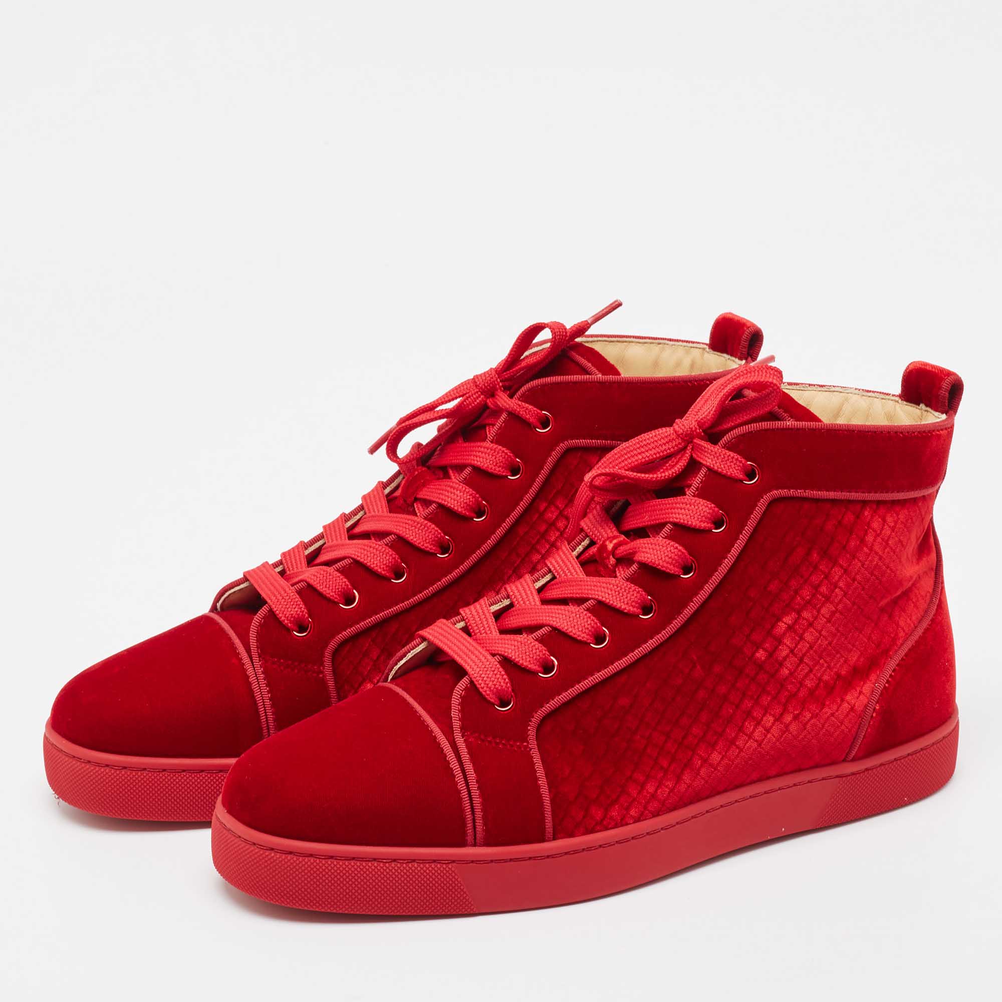 red bottom sneakers