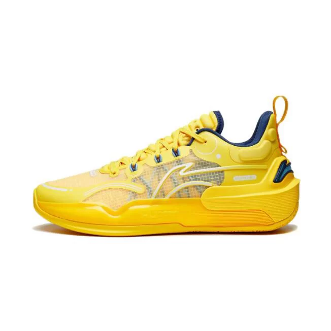 yellow basketball shoe