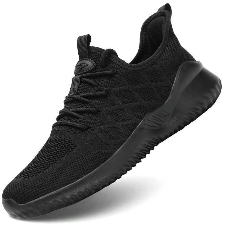 mens black running shoes