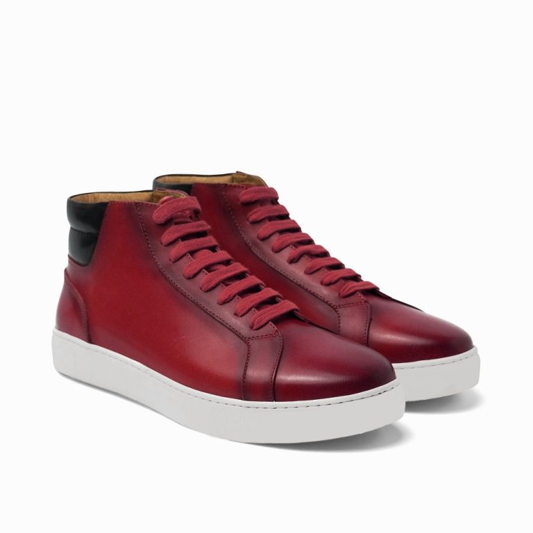 leather sneaker boots