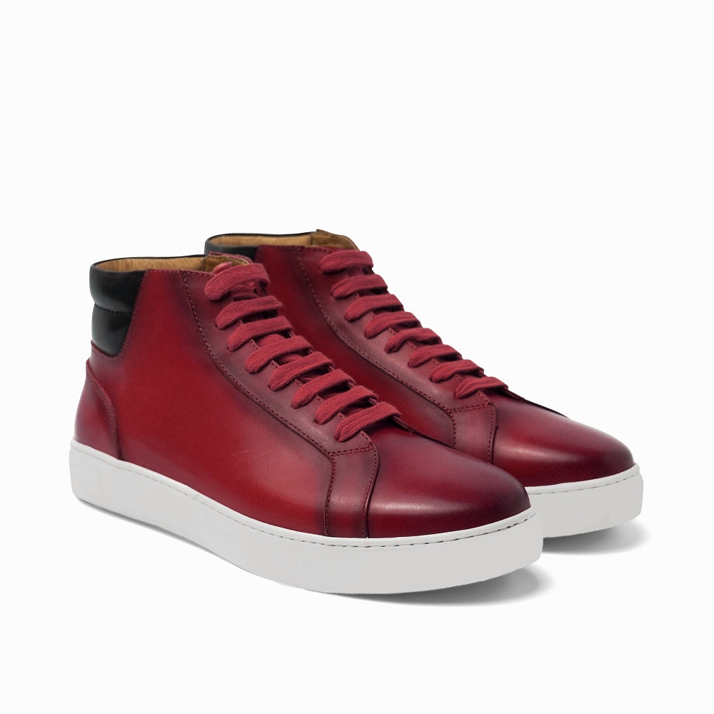 leather sneaker boots