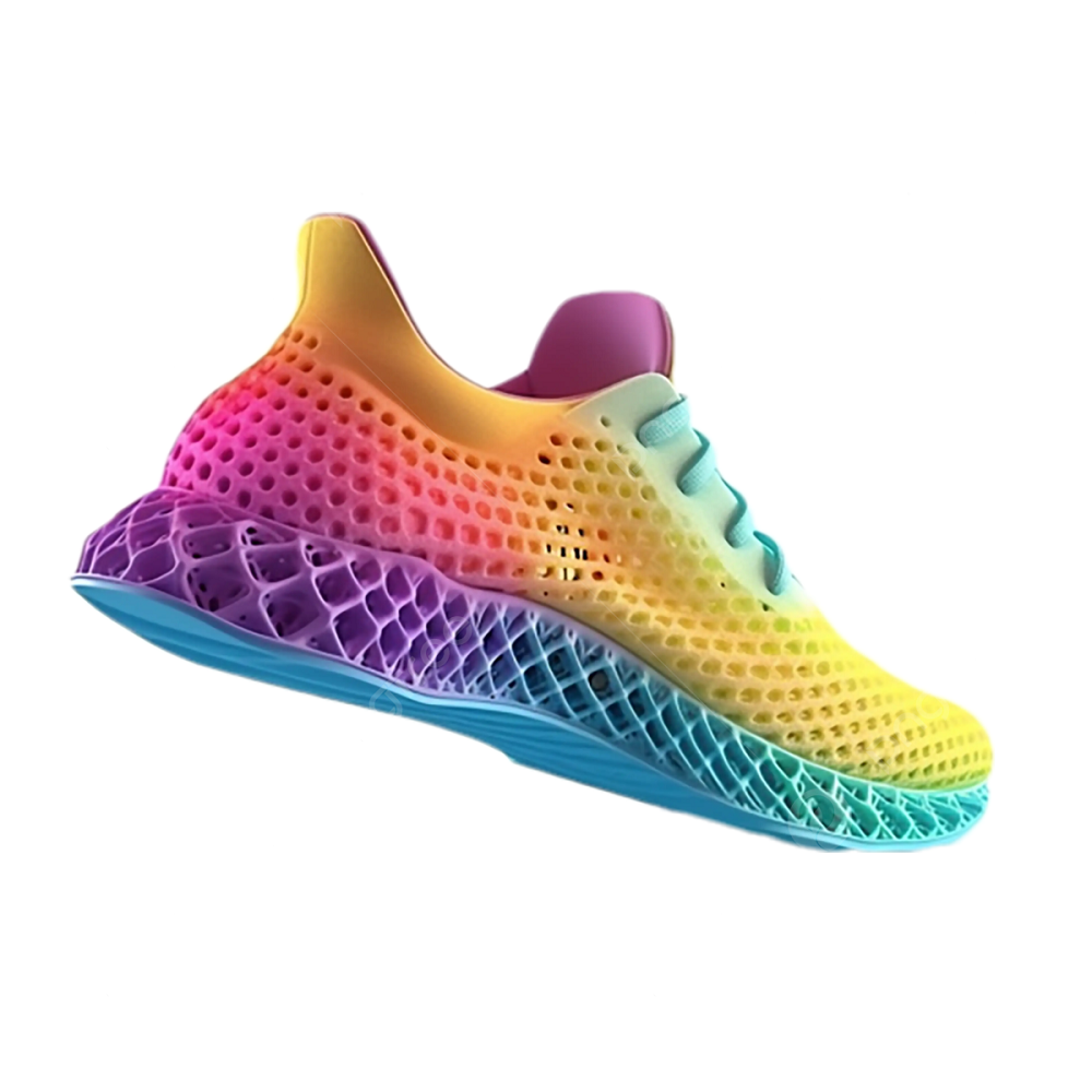 colorful running shoes