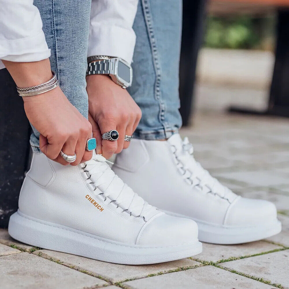 leather sneaker boots