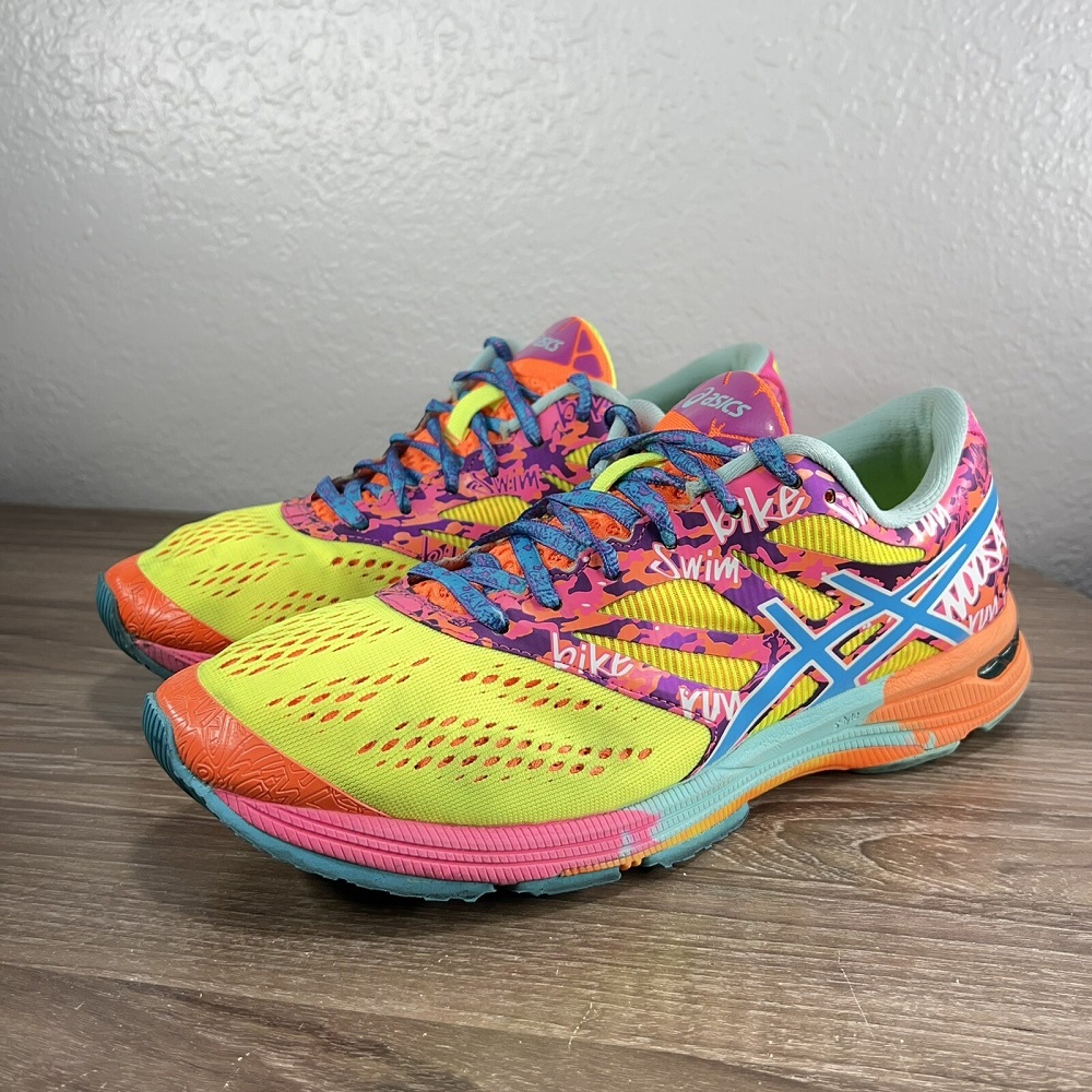 colorful running shoes