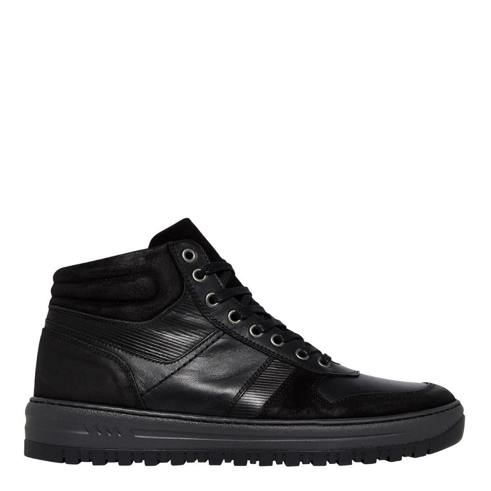 leather sneaker boots