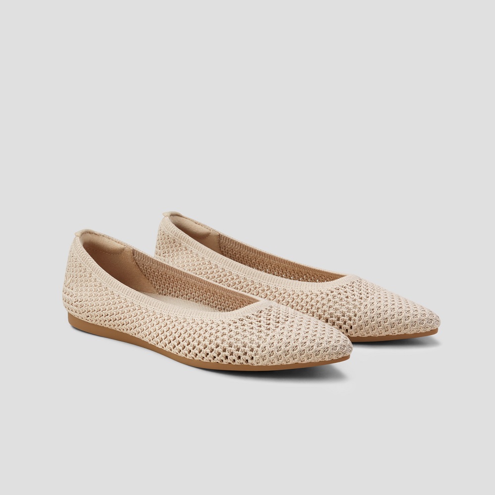 mesh ballet flats