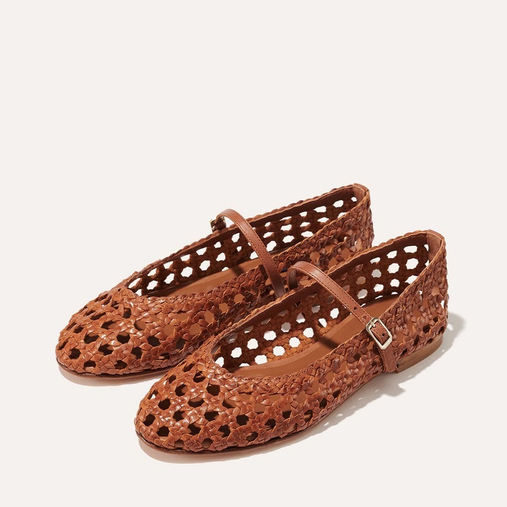 woven ballet flats
