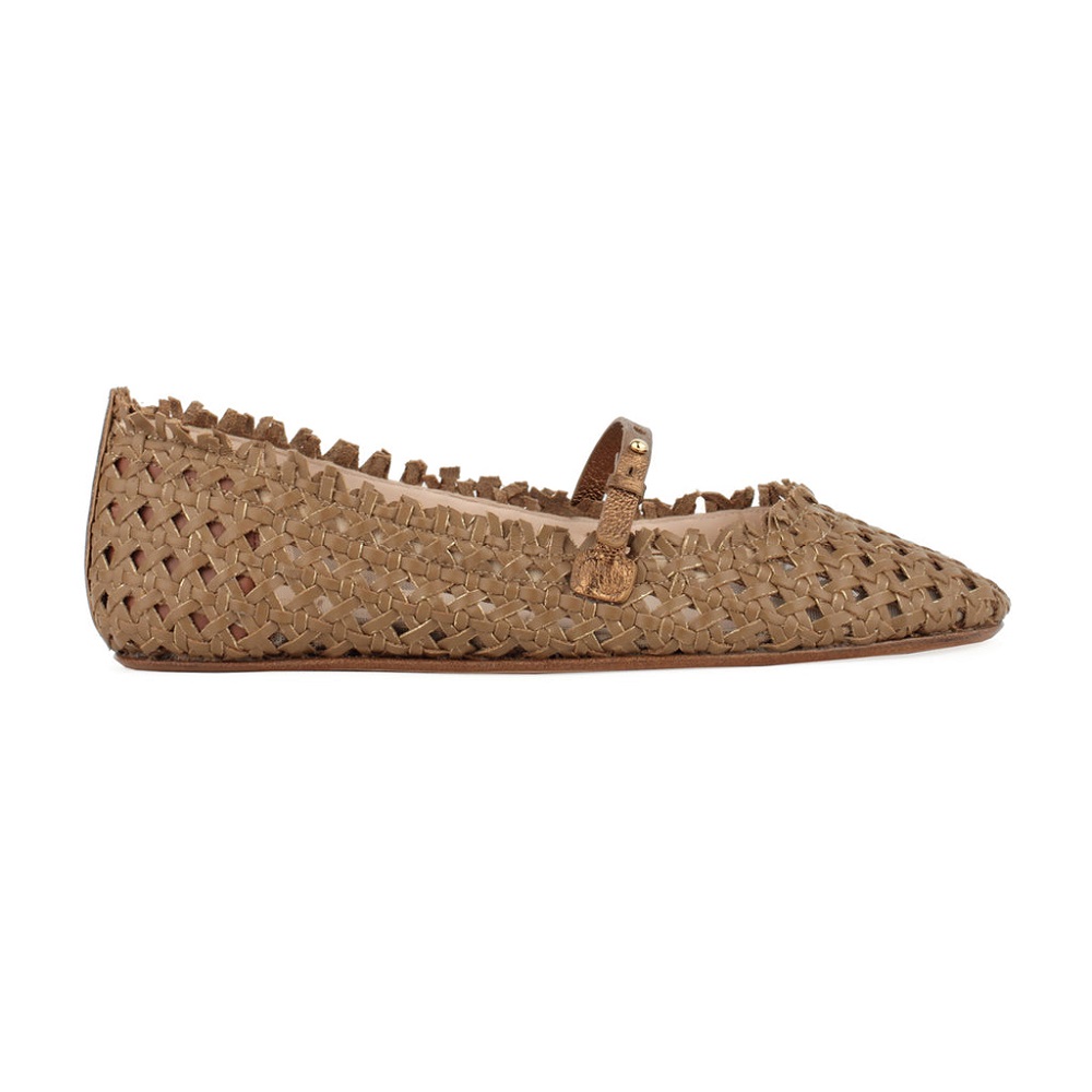 woven ballet flats