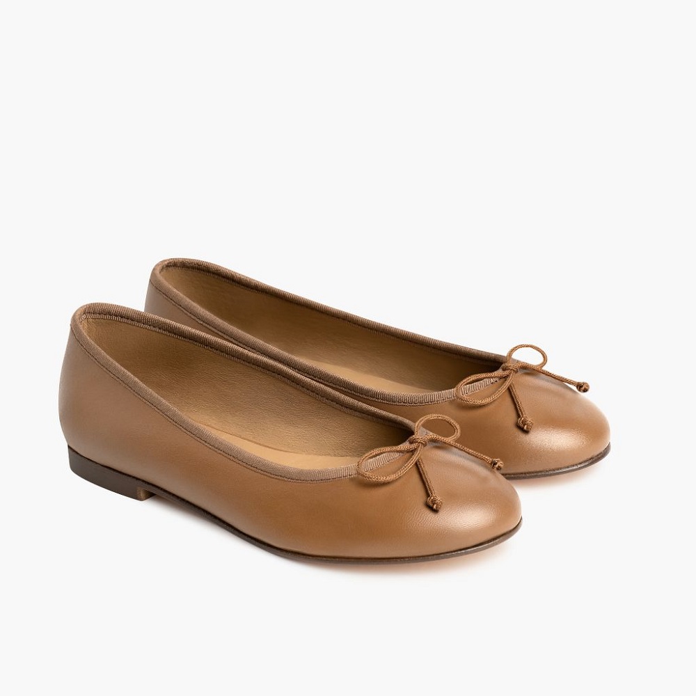 leather ballet flats