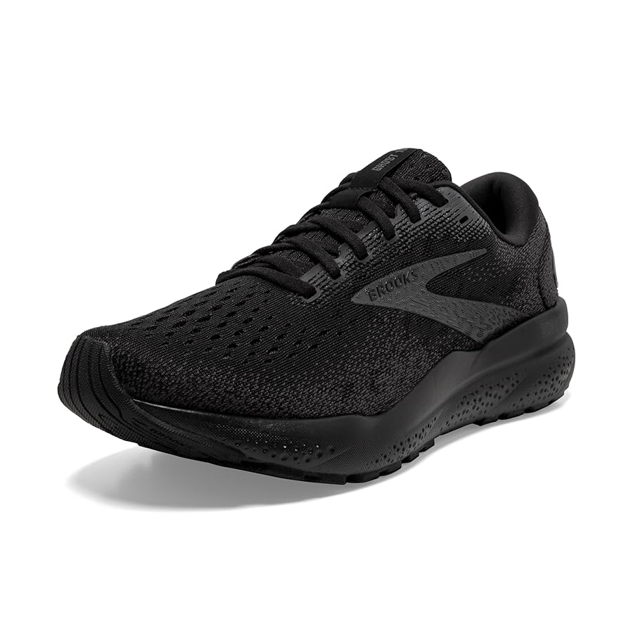 black running shoes