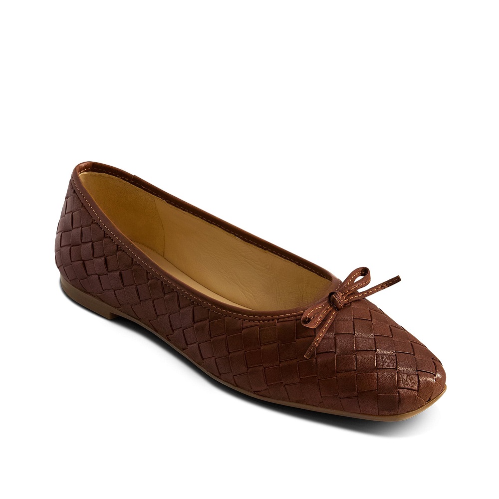 leather ballet flats