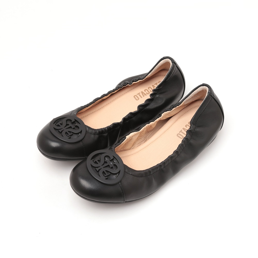 leather ballet flats