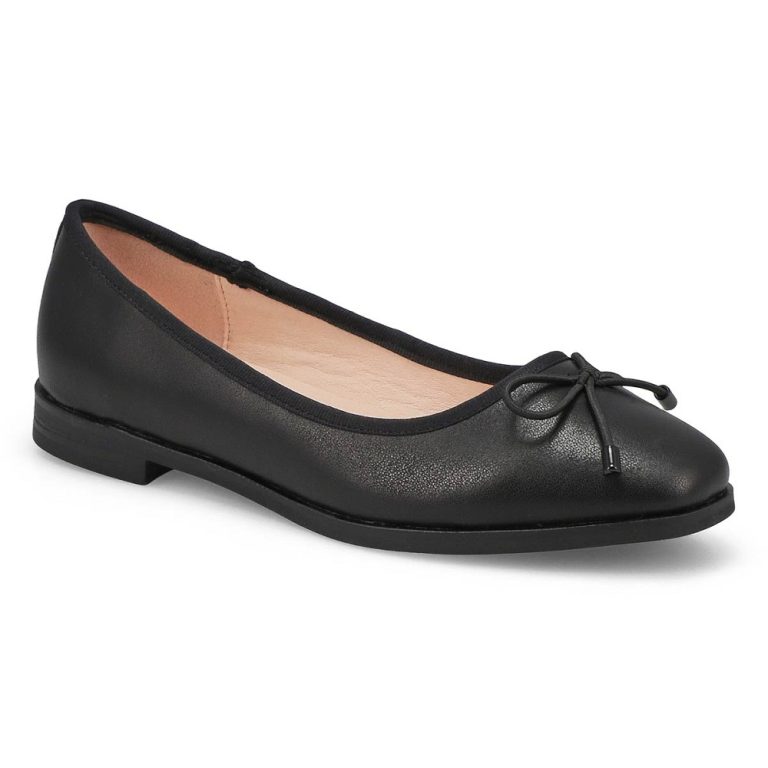 leather ballet flats