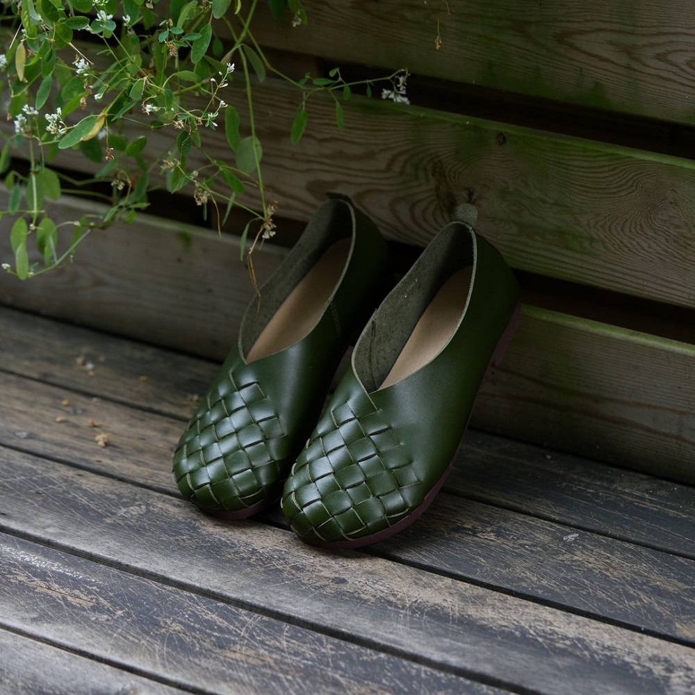 leather flats