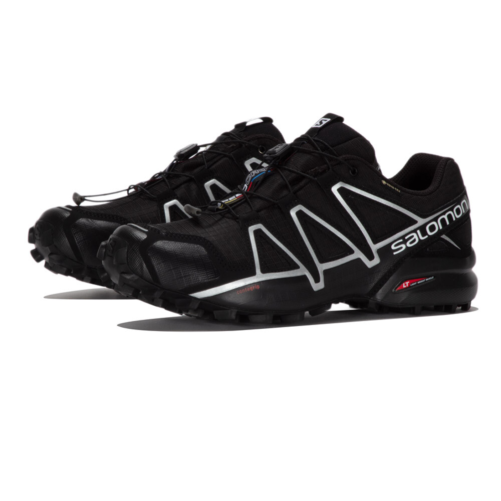 black trail running shoes