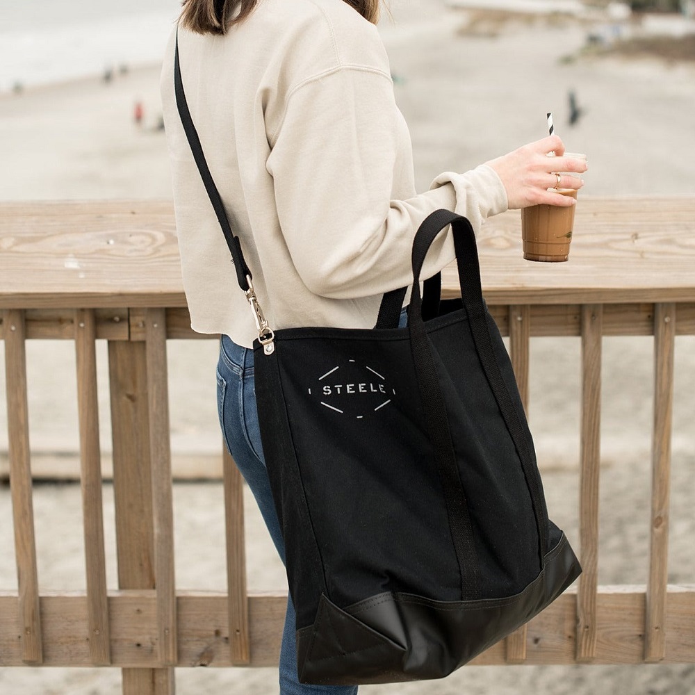 black tote bag