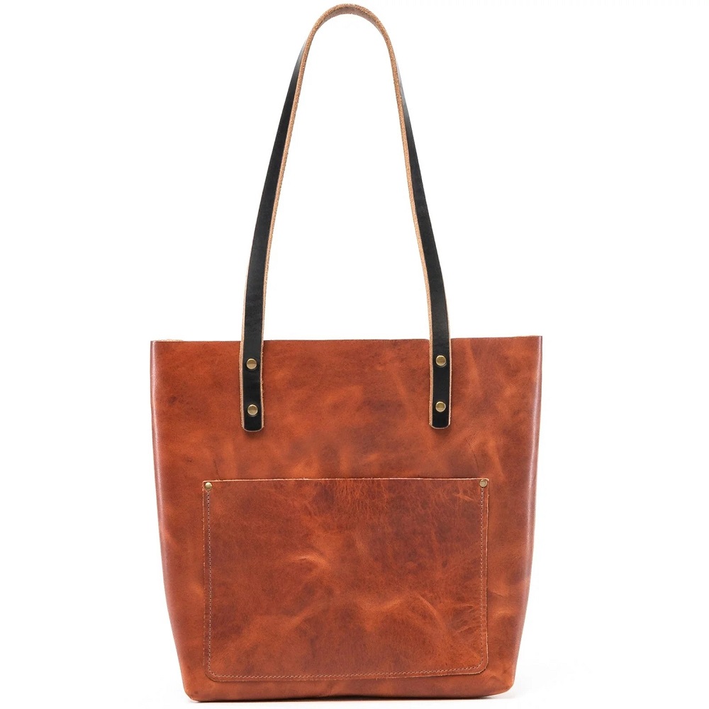 leather tote bag