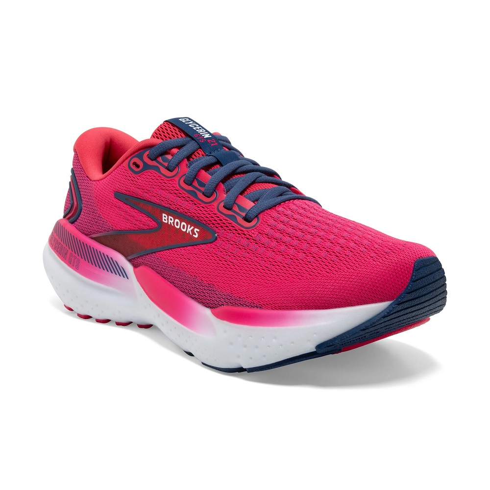 pink brooks running shoes