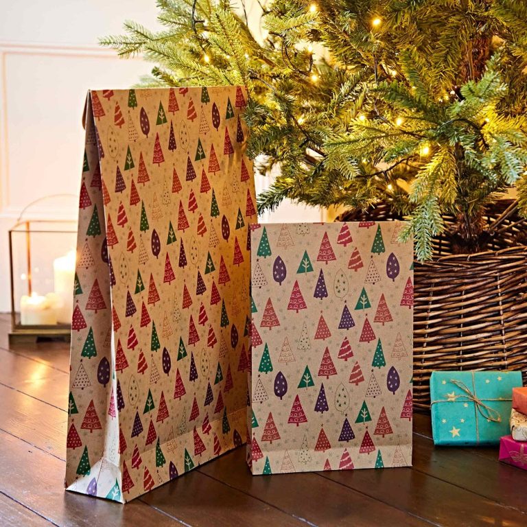 Christmas wrapping bags