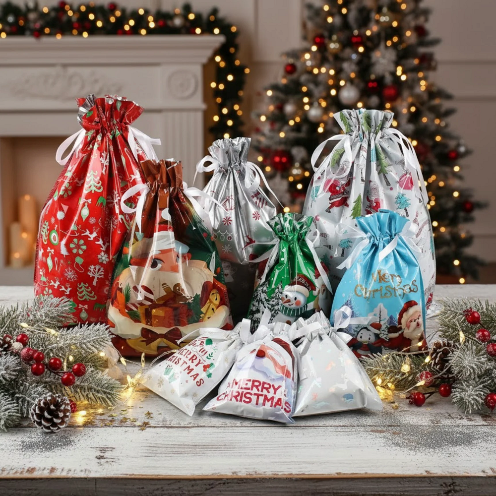 christmas wrapping bags