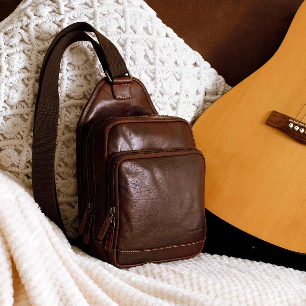 leather sling bag