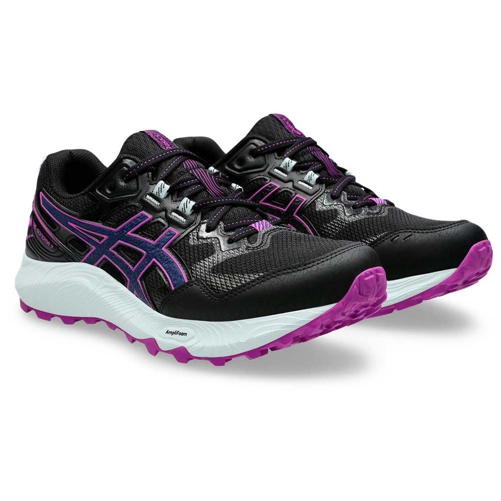 womens black trail running shoes