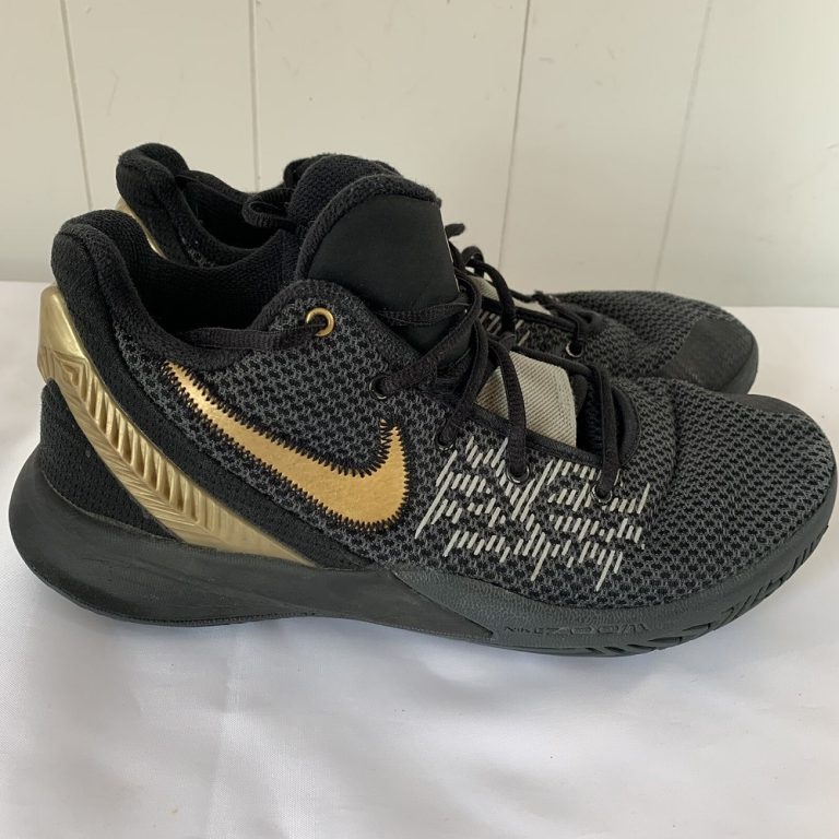 black and gold basketball shoes