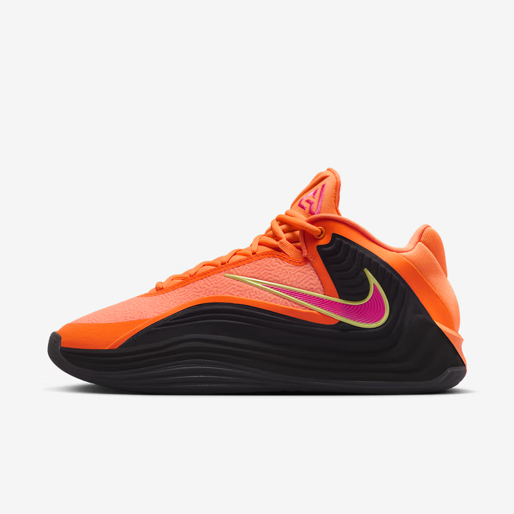 neon orange basketball shoes