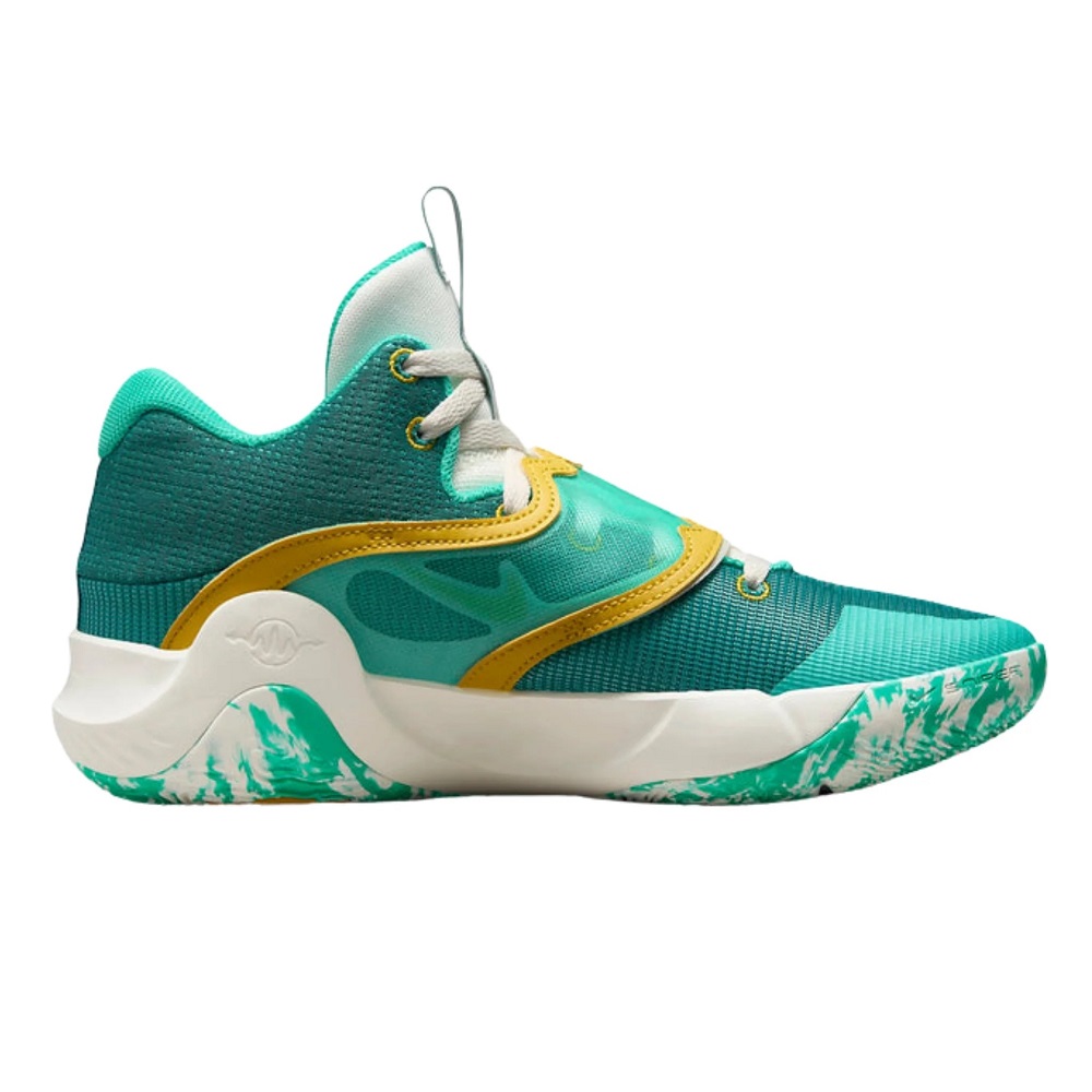 green and white basketball shoes