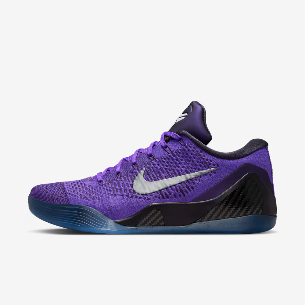 black and blue basketball shoes