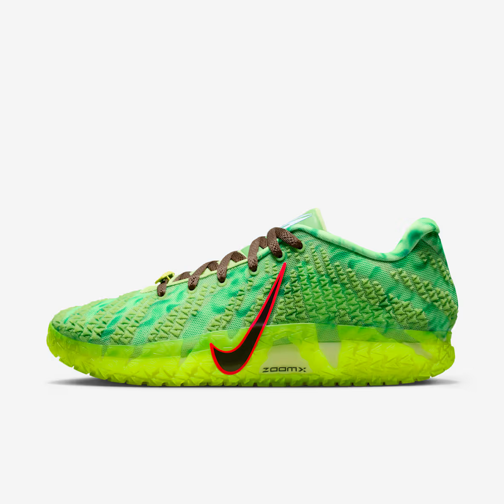 green and yellow basketball shoes