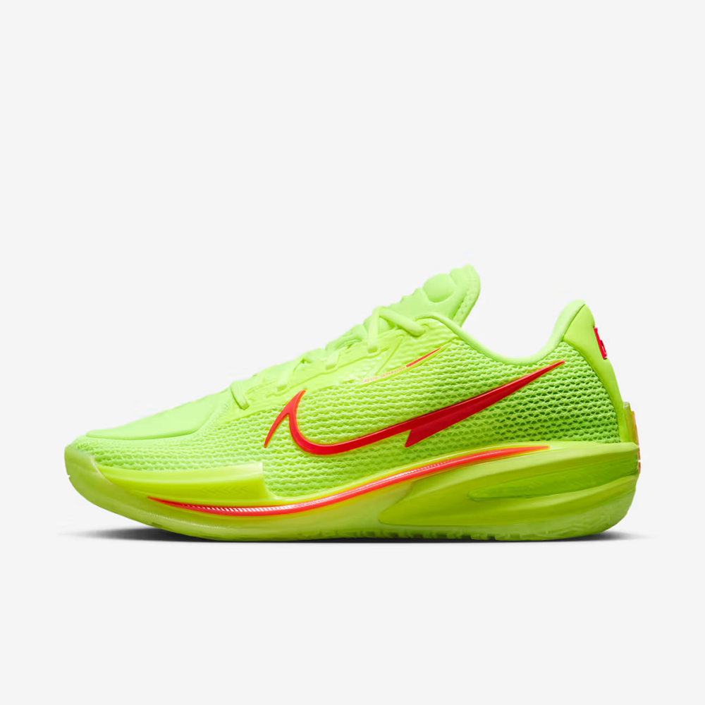 green and yellow basketball shoes