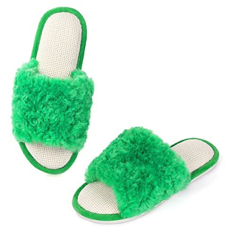 fur slippers